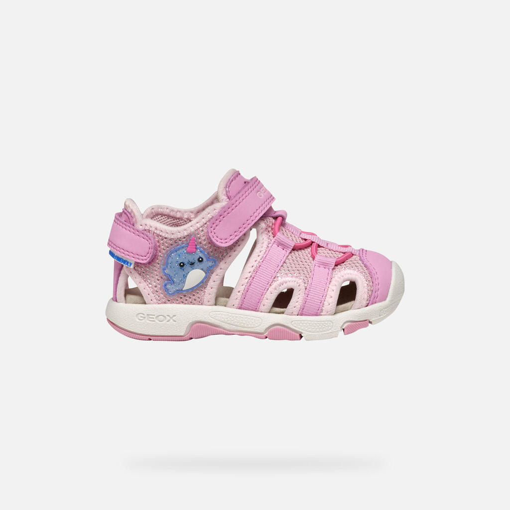 Sandales Bébé Fille B SANDAL MULTY GIRL Rose Foncé 2/7