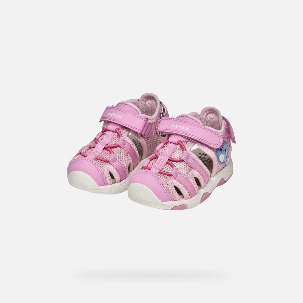 Sandales Bébé Fille B SANDAL MULTY GIRL Rose Foncé 3/7