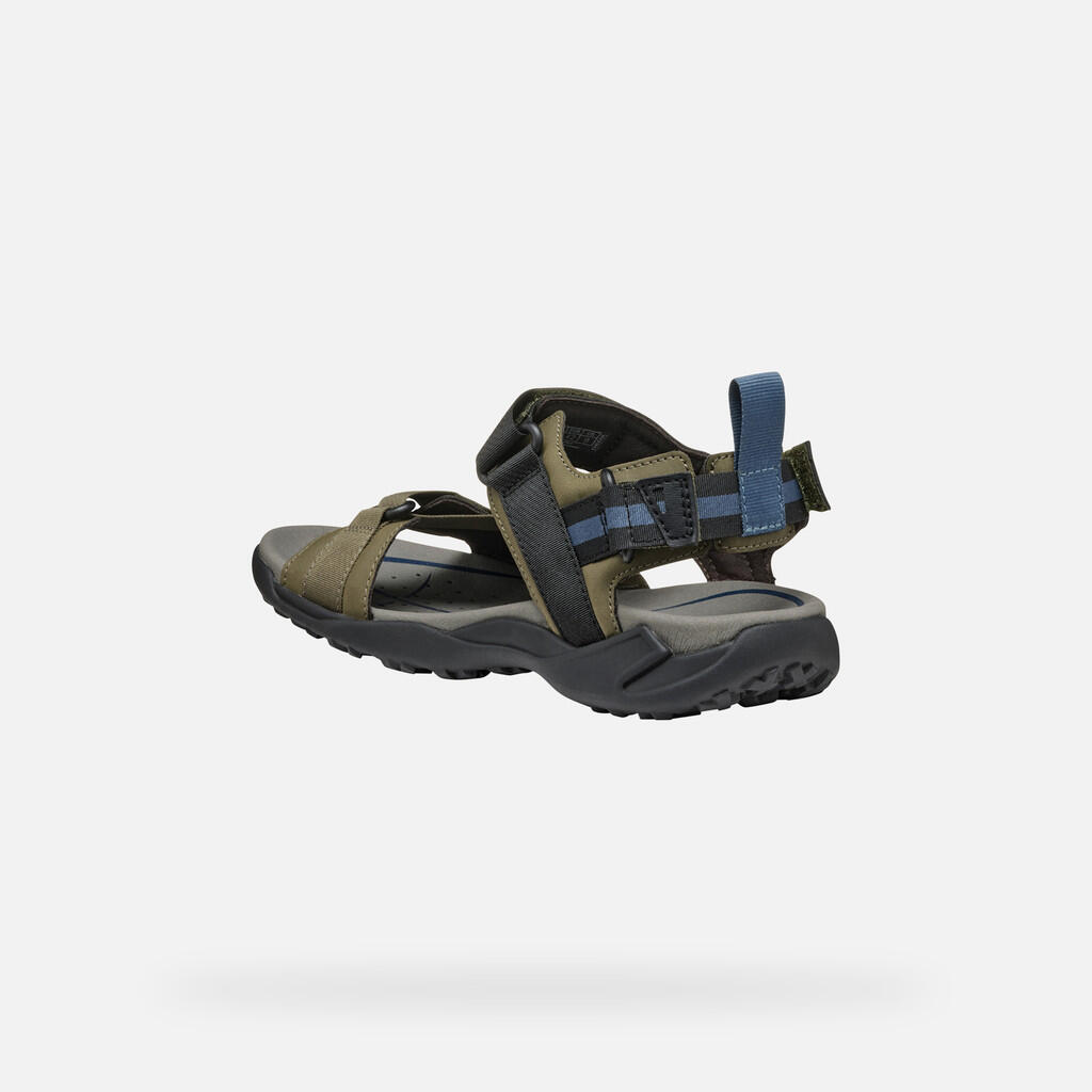 Sandales Homme U TERRENO + GRIP Vert Militaire 6/7