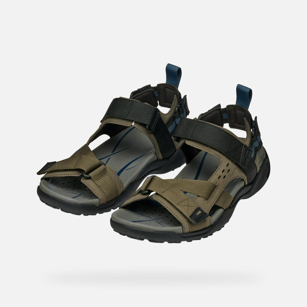 Sandales Homme U TERRENO + GRIP Vert Militaire 4/7