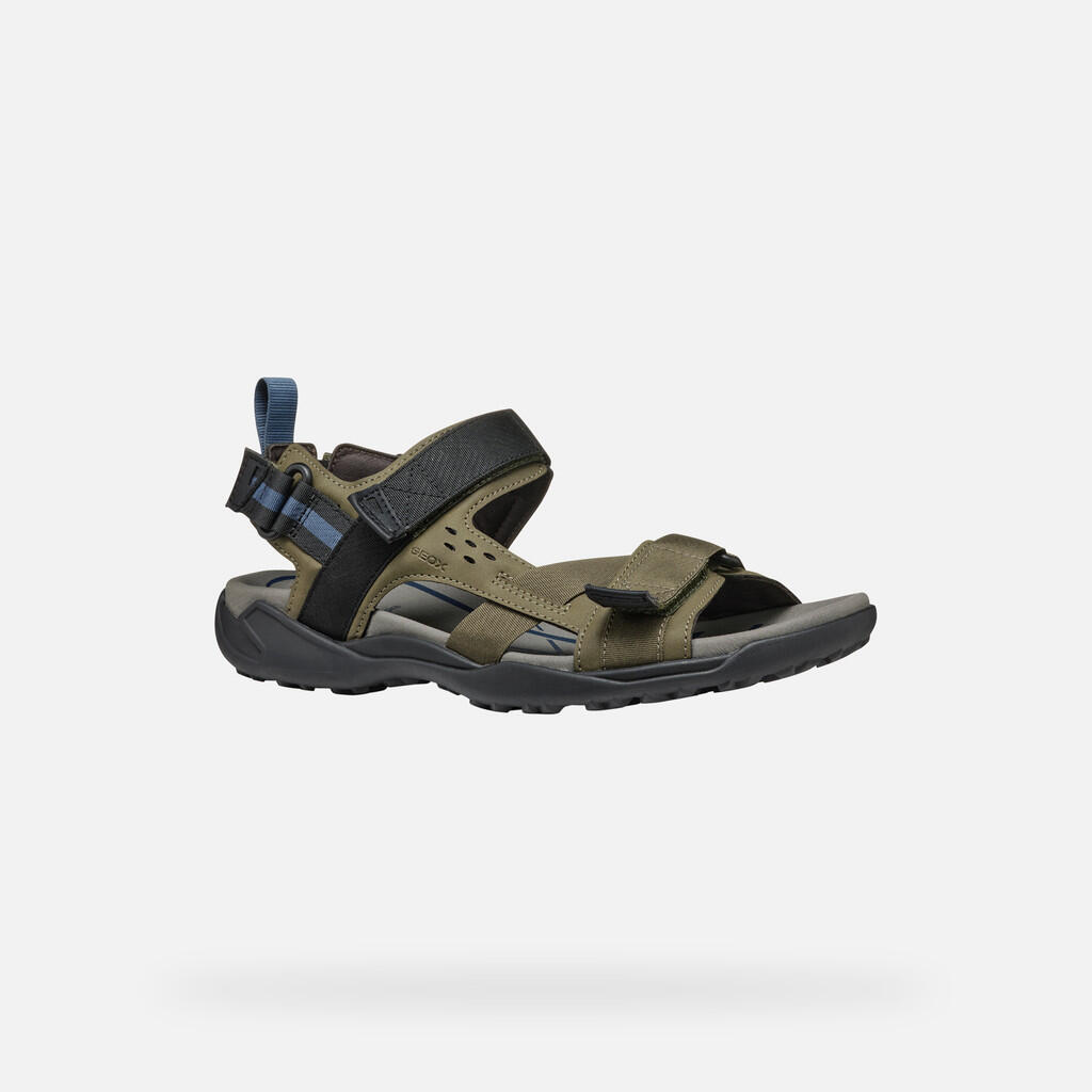 Sandales Homme U TERRENO + GRIP Vert Militaire 5/7