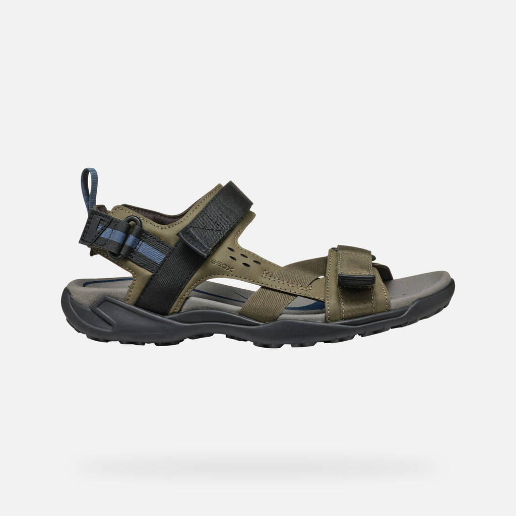 Sandales Homme U TERRENO + GRIP Vert Militaire 2/7