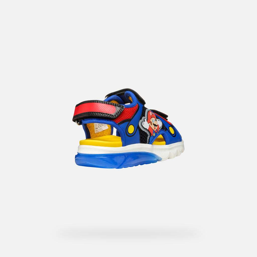 Garçon J SANDAL CIBERDRON B Bleu Roi/Rouge 6/7