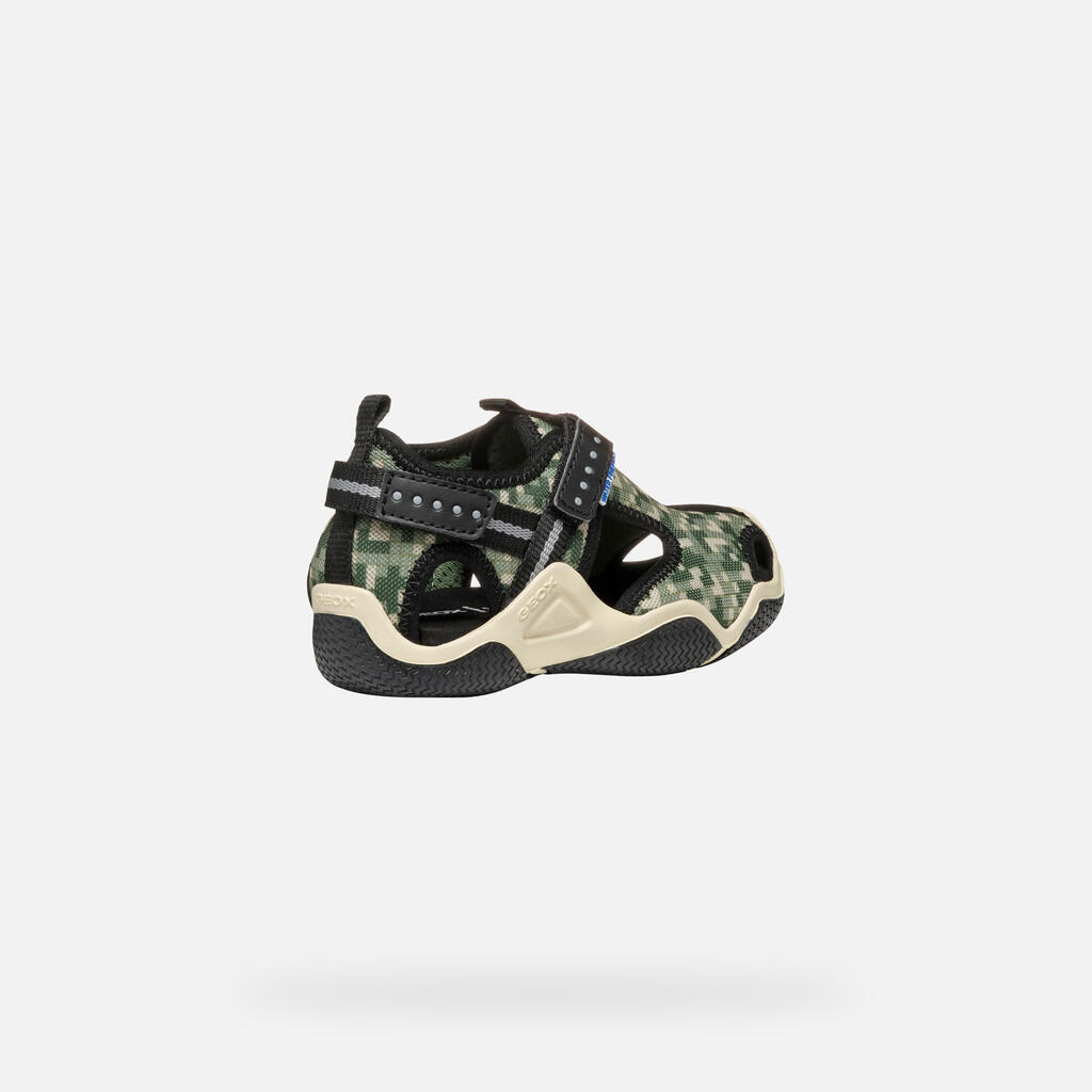 Sandales Garçon JR WADER Vert 6/7