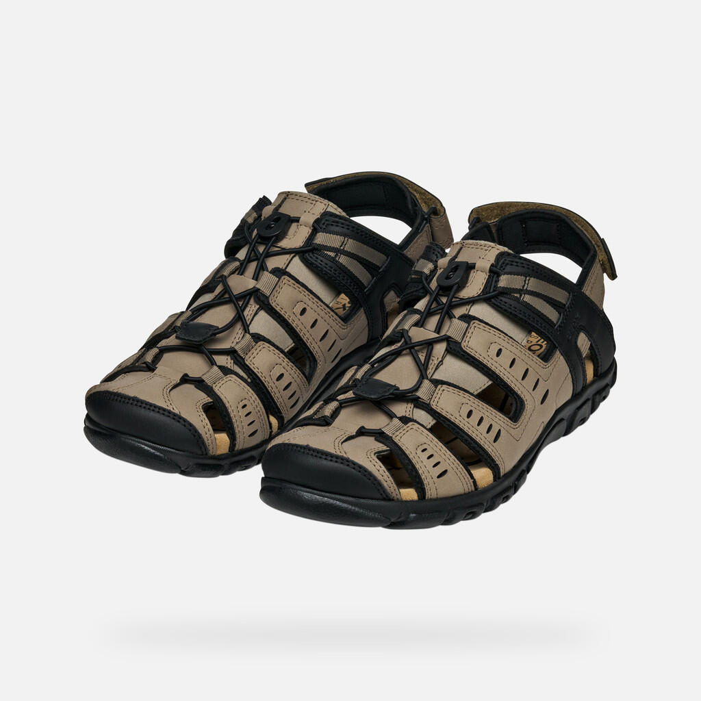 Sandales Homme UOMO SANDAL STRADA Taupe Clair 4/7
