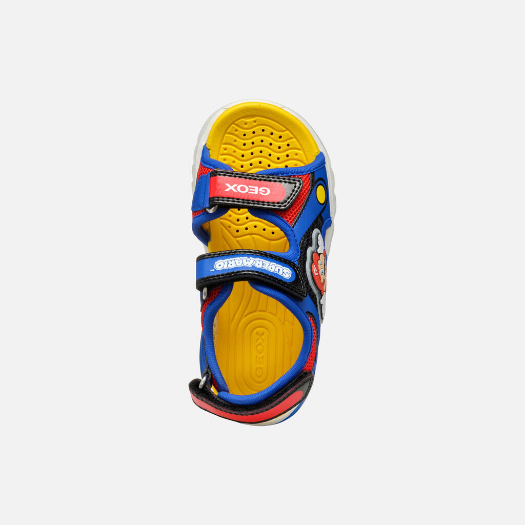 Garçon J SANDAL CIBERDRON B Bleu Roi/Rouge 7/7