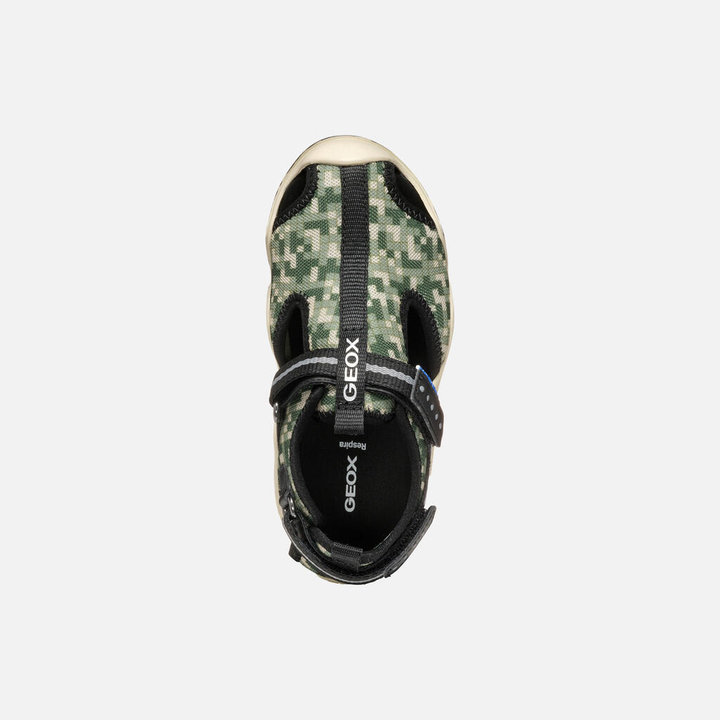 Sandales Garçon JR WADER Vert 7/7