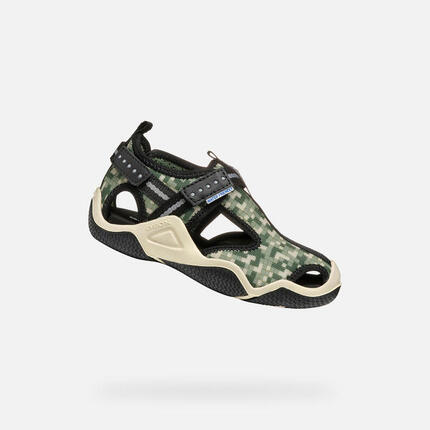 Sandales Garçon JR WADER Vert