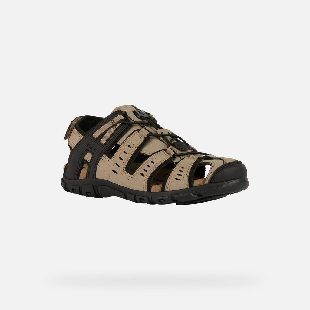 Sandales Homme UOMO SANDAL STRADA Taupe Clair 5/7