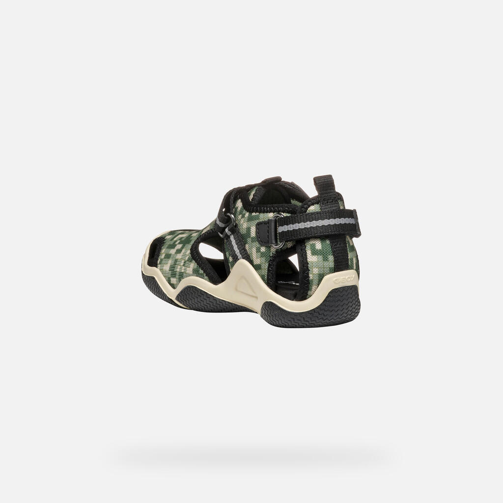 Sandales Garçon JR WADER Vert 5/7