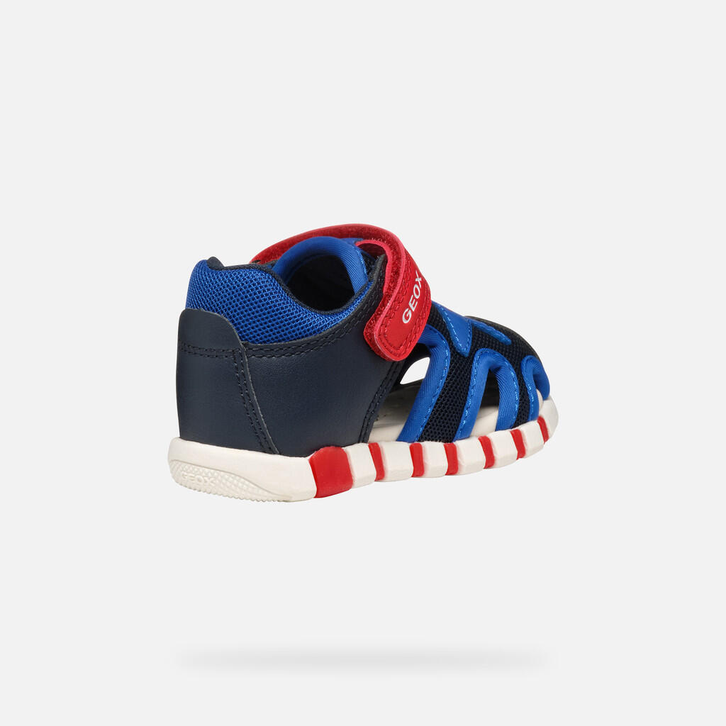 Premiers Pas Bébé Garçon B SANDAL IUPIDOO BOY Bleu Marine/Bleu Roi 6/7