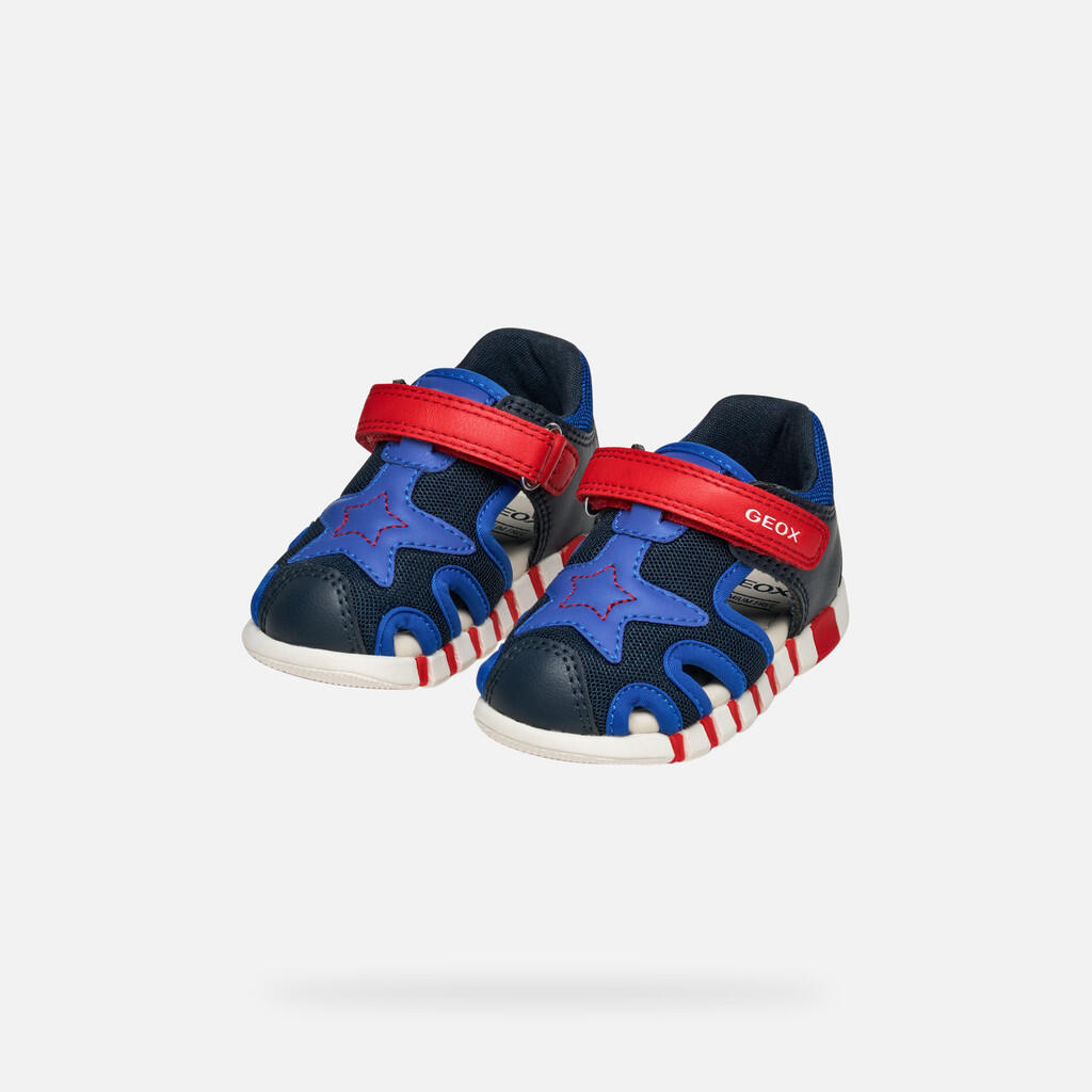 Premiers Pas Bébé Garçon B SANDAL IUPIDOO BOY Bleu Marine/Bleu Roi 3/7