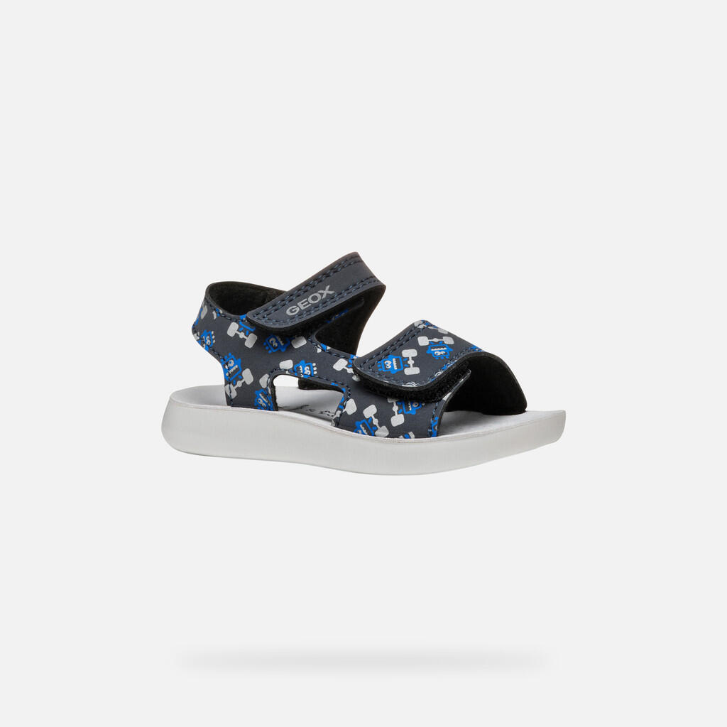 Sandales Bébé Garçon B SANDAL LIGHTFLOPPY BOY Bleu Marine/Bleu Roi 4/7