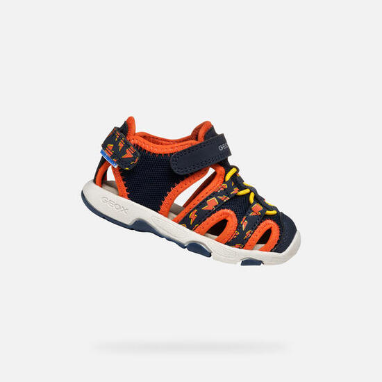 Sandales Bébé Garçon SANDAL MULTY TODDLER BOY Bleu Marine/Orange