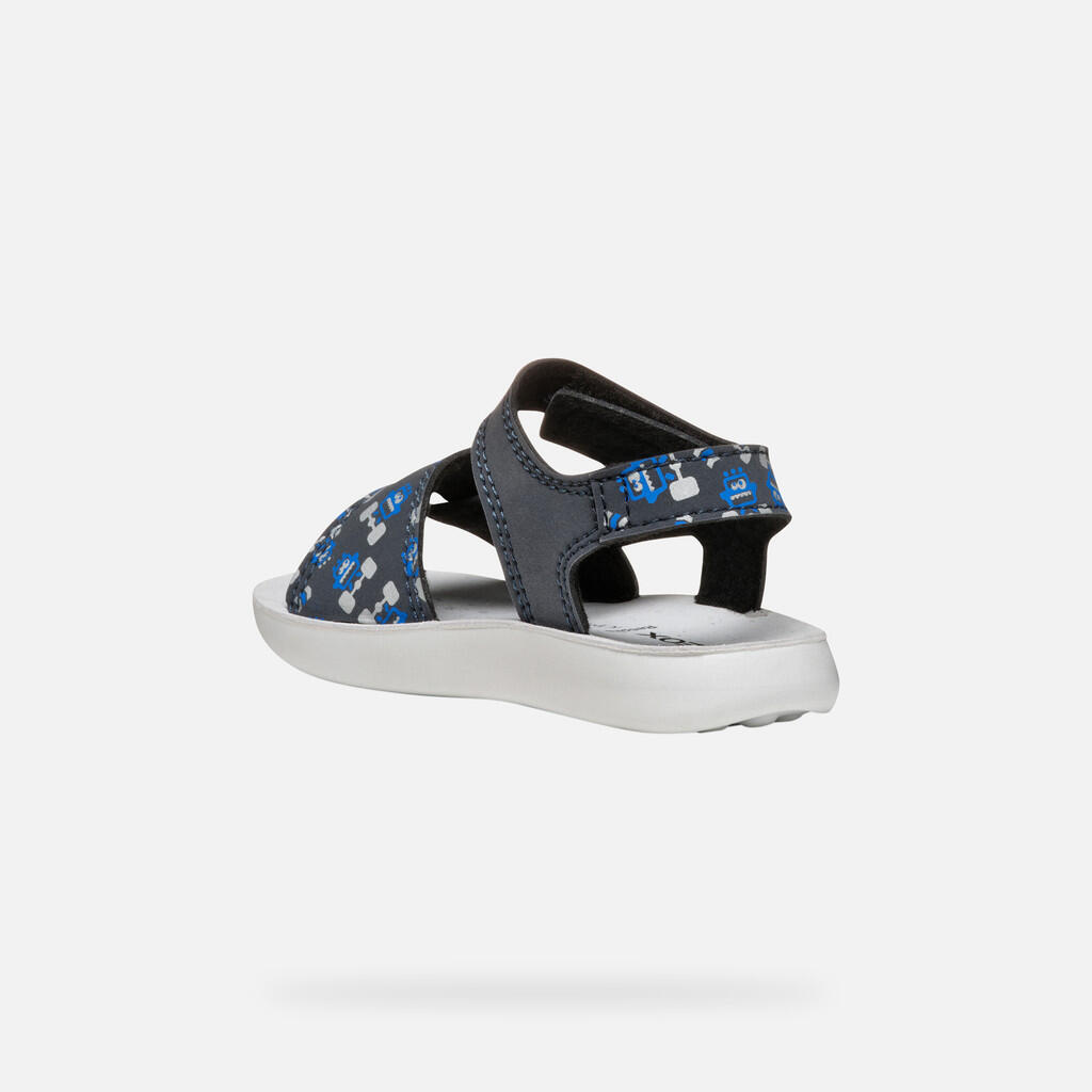 Sandales Bébé Garçon B SANDAL LIGHTFLOPPY BOY Bleu Marine/Bleu Roi 5/7