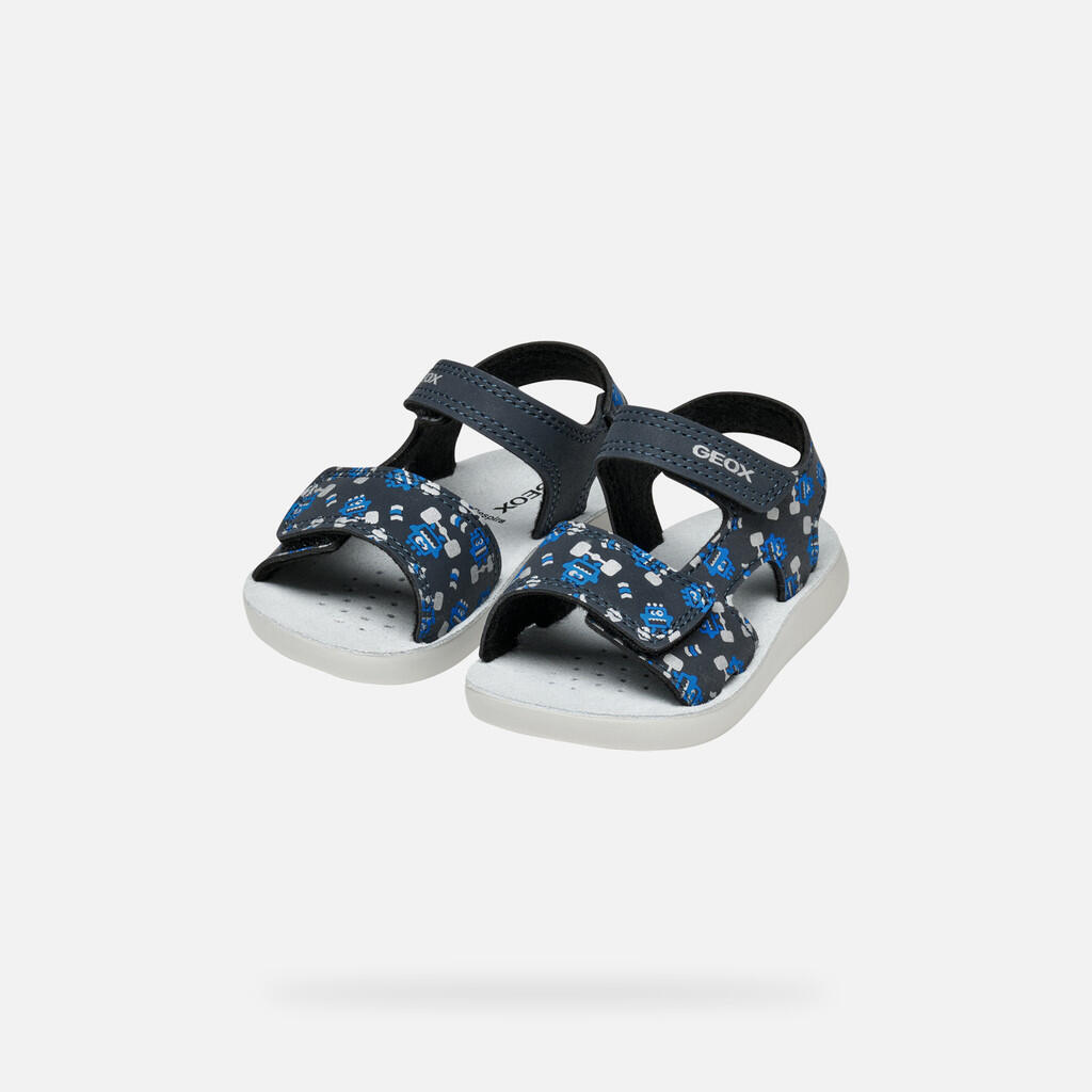 Sandales Bébé Garçon B SANDAL LIGHTFLOPPY BOY Bleu Marine/Bleu Roi 3/7