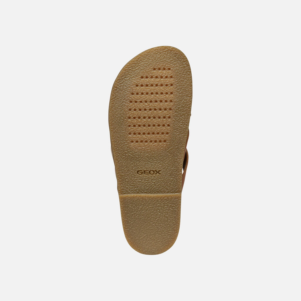 Sandales Femme ADELASH WOMAN Tabac/Blanc Cassé 7/7