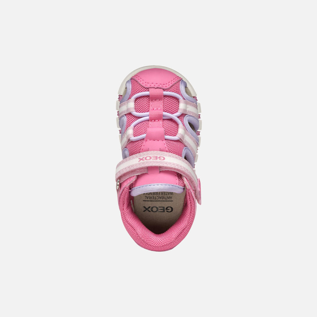 Premiers Pas Bébé Fille B SANDAL IUPIDOO GIR Rose Foncé/Lilas 7/7