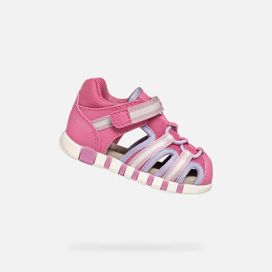 Premiers Pas Bébé Fille B SANDAL IUPIDOO GIR Rose Foncé/Lilas
