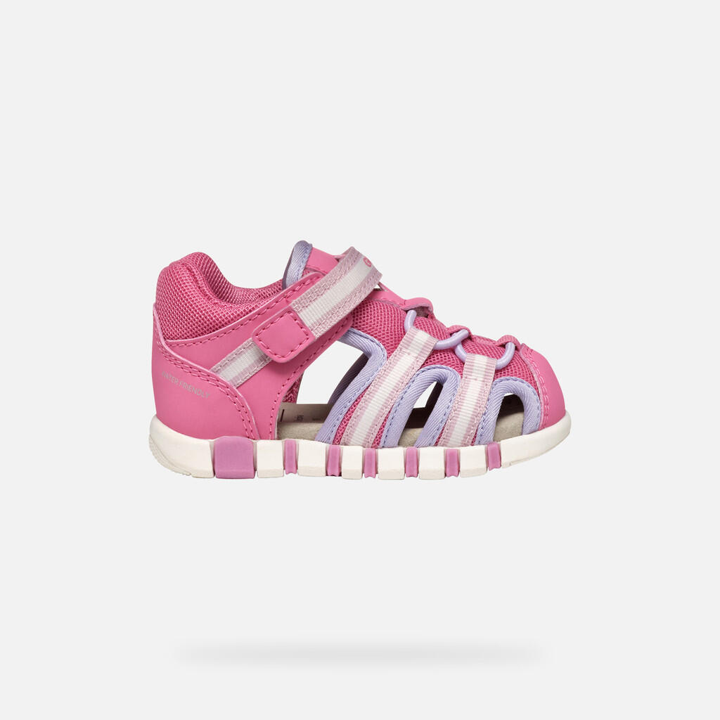 Premiers Pas Bébé Fille B SANDAL IUPIDOO GIR Rose Foncé/Lilas 2/7
