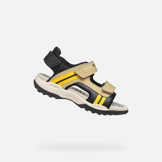 Sandales Garçon JR BOREALIS Beige/Jaune