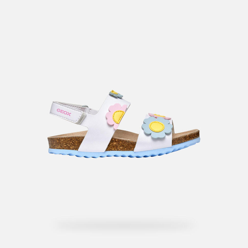 Sandały Geox Model J Adriel Girl Kolor Biały