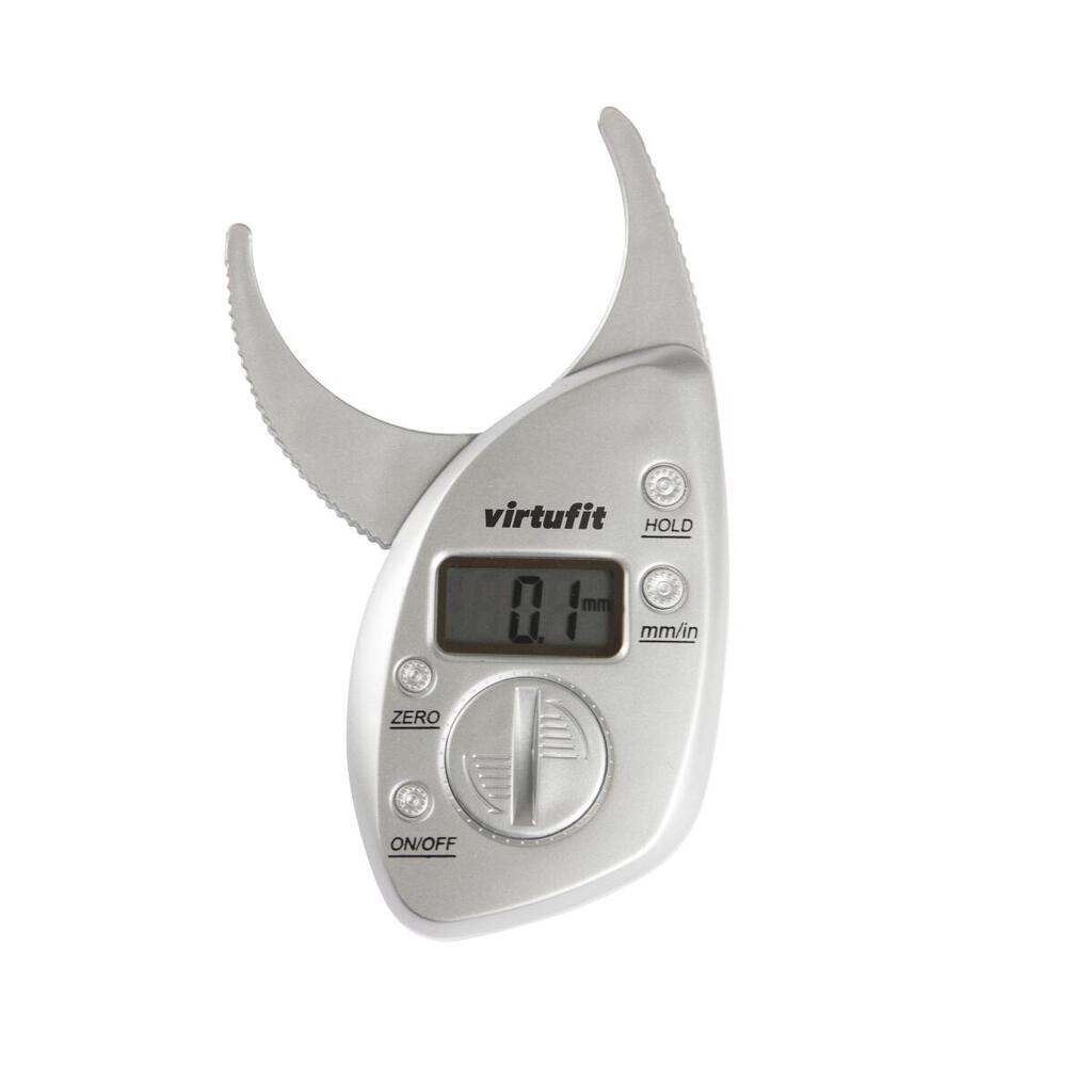 Digital Skinfold Caliper - Body Fat Percentage Meter - Fat Meter - Grey