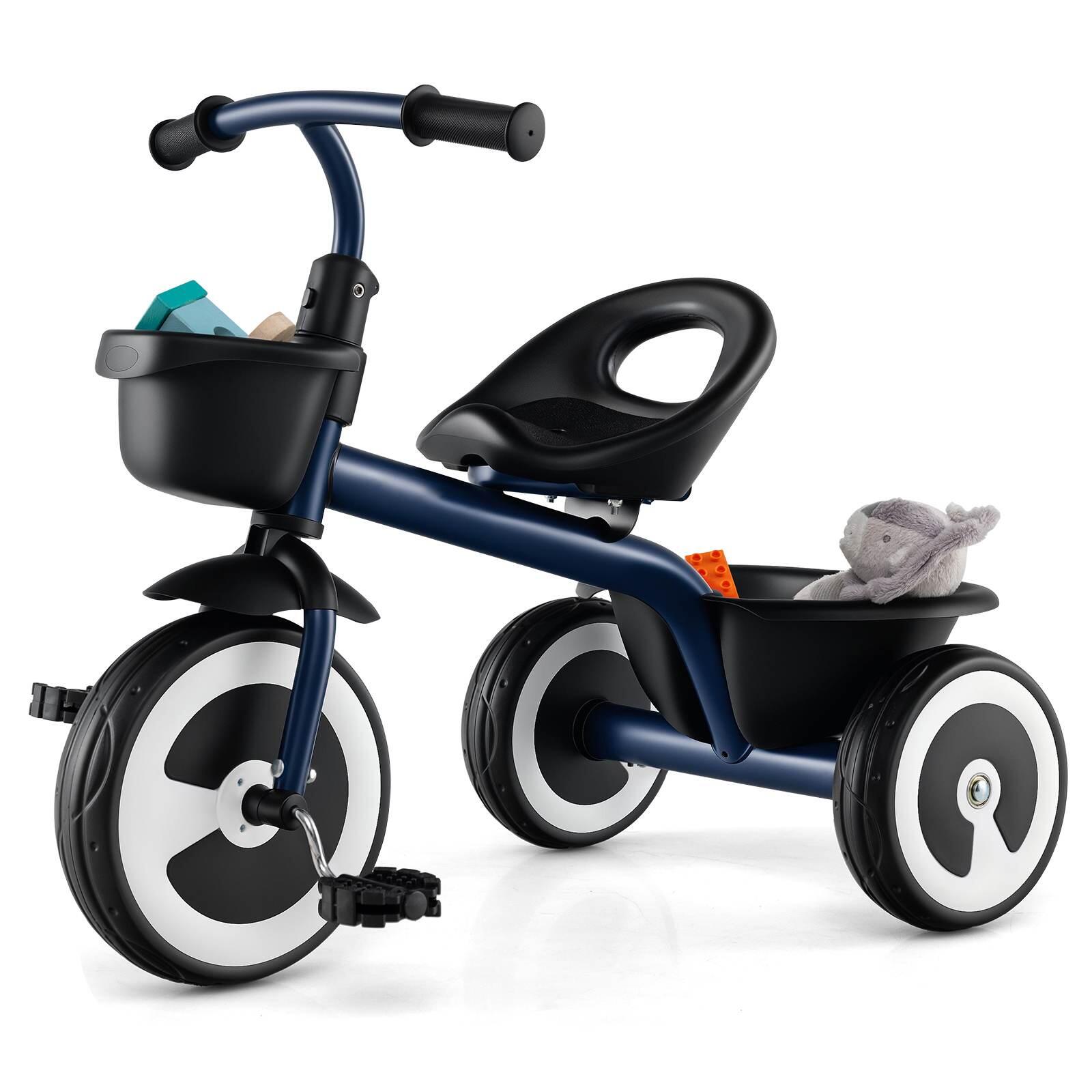 Toddler Tricycle Ride On Trike 3-Wheel Kids Bike Indoor Outdoor Toy Blue