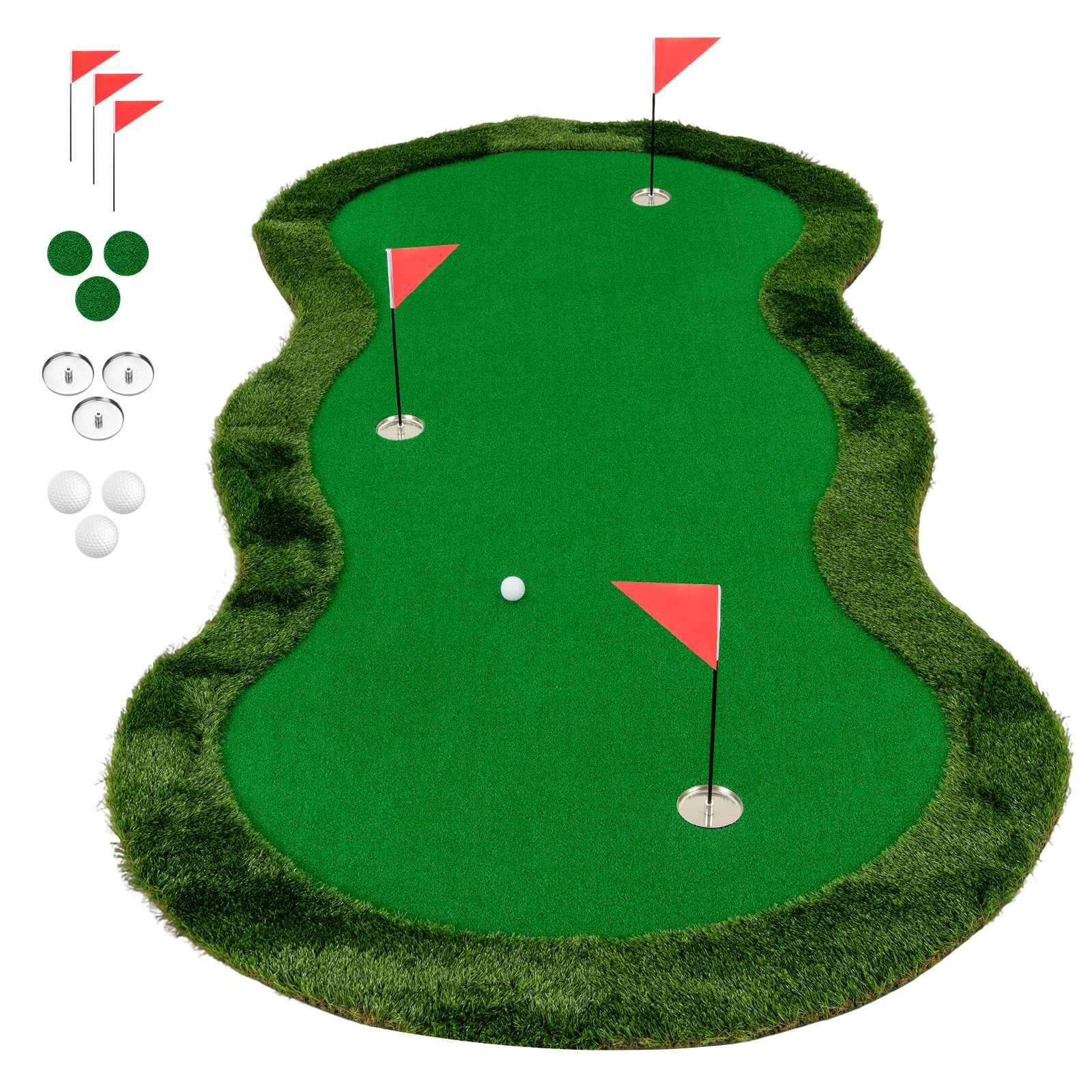 Golf Putting Green Practice Training Mat Indoor Outdoor