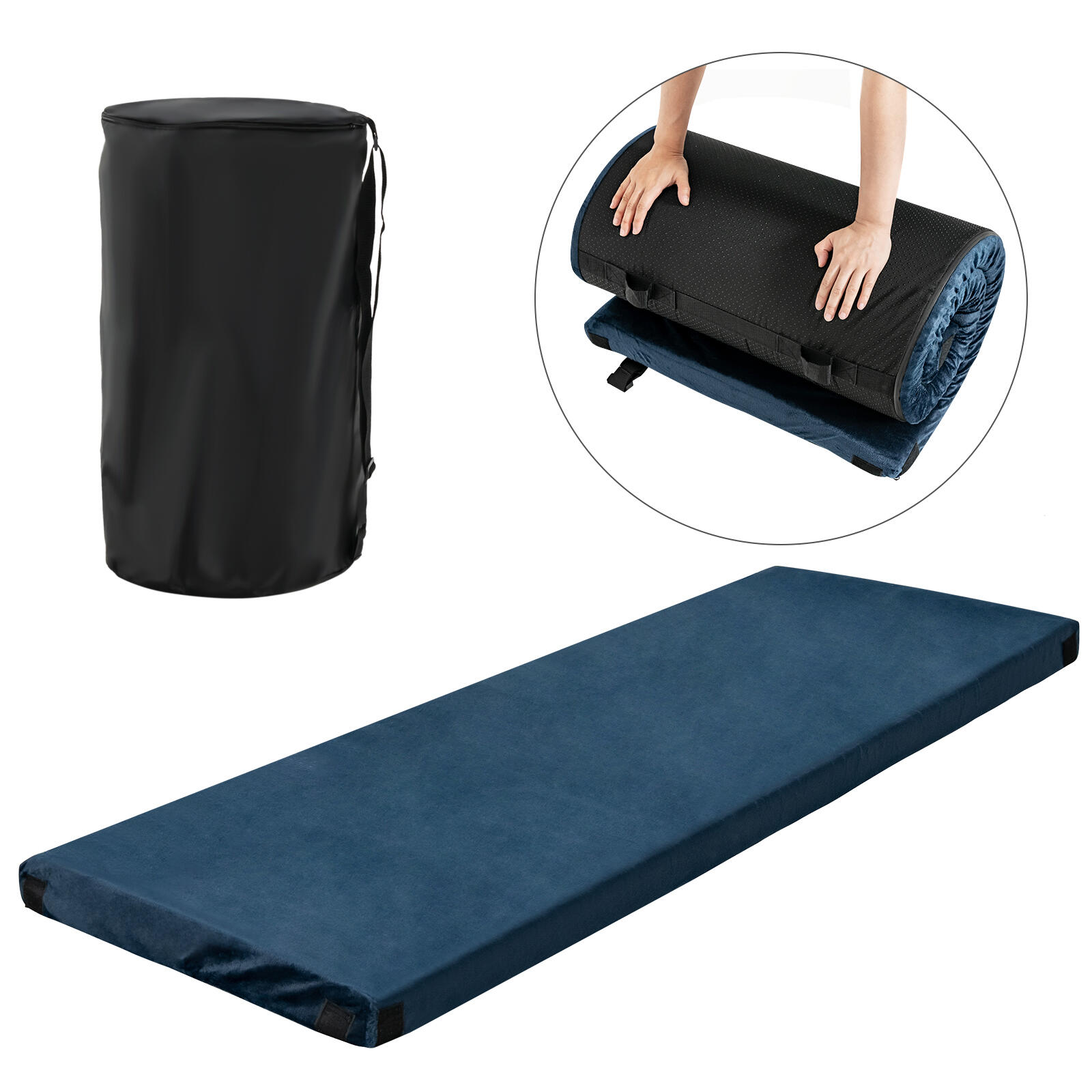 1.8M Memory Foam Camping Mattress Waterproof Sleeping Mat for Hiking Travel