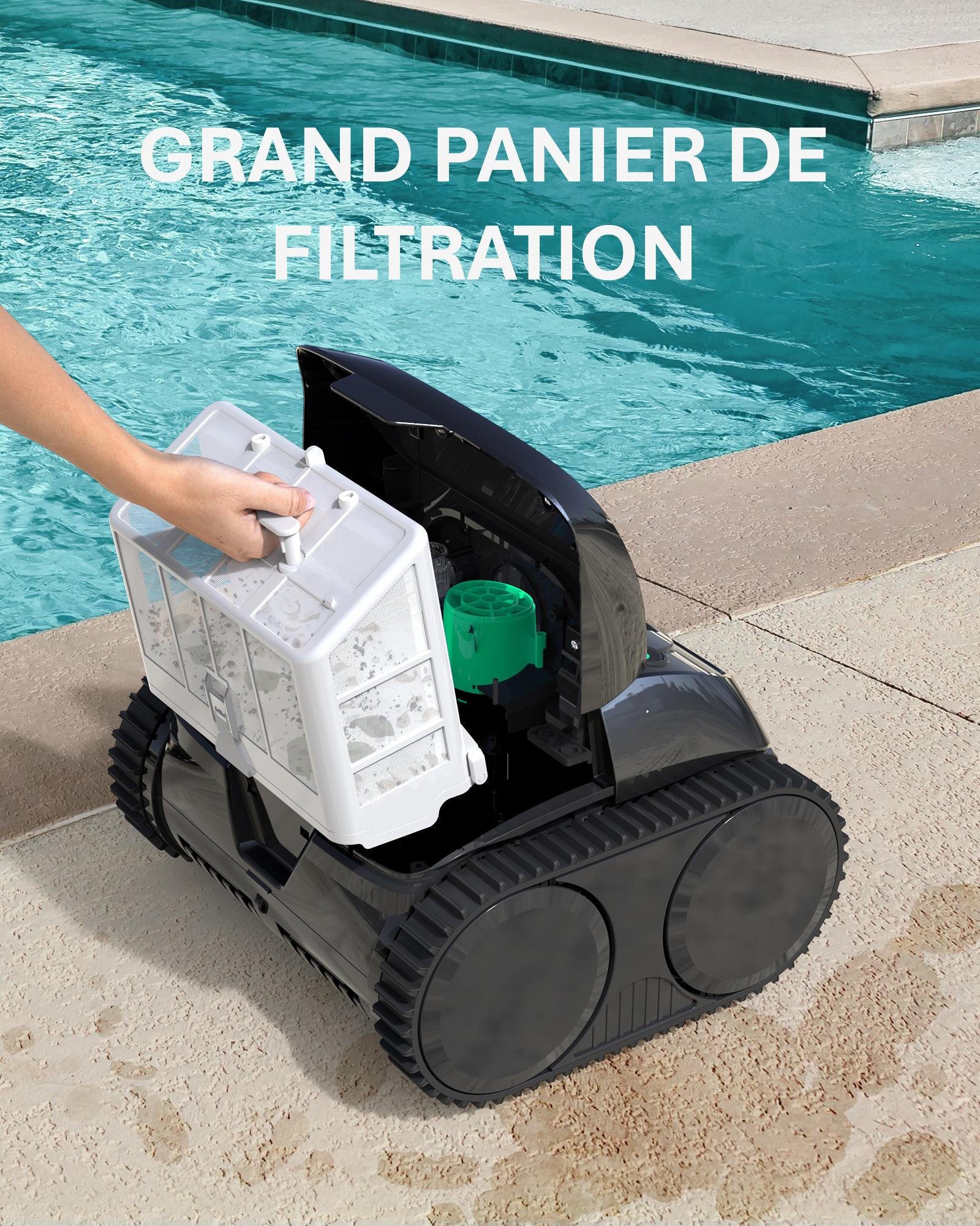 Robot de Piscine Sans Fil Wybot C1 Nettoyage Automatique du Fond, des Parois 5/6