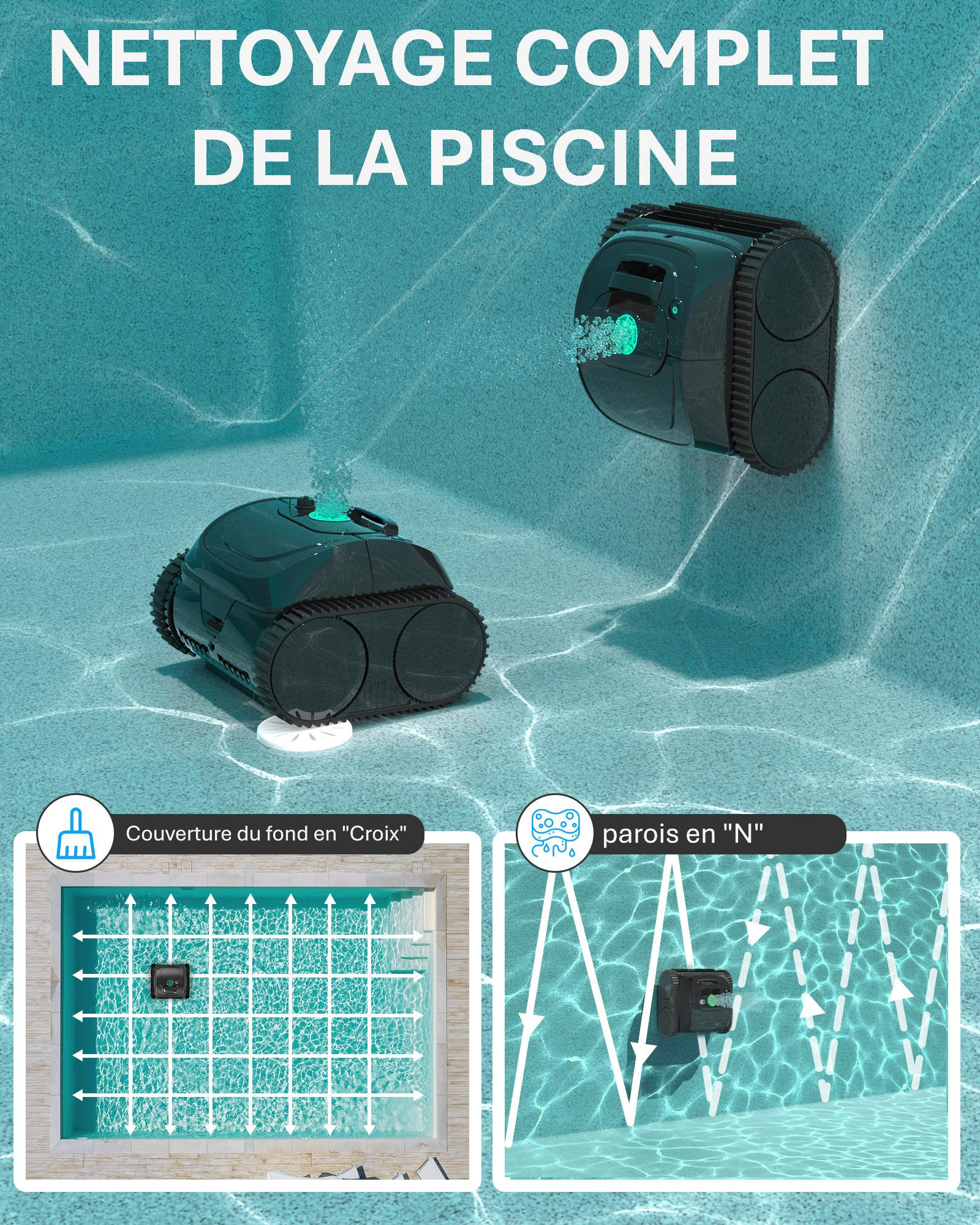 Robot de Piscine Sans Fil Wybot C1 Nettoyage Automatique du Fond, des Parois 6/6