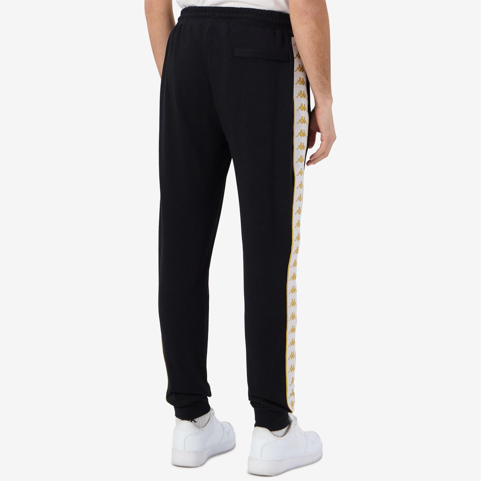Pantaloni tuta da uomo in cotone nero da streetwear sportivo 6/7