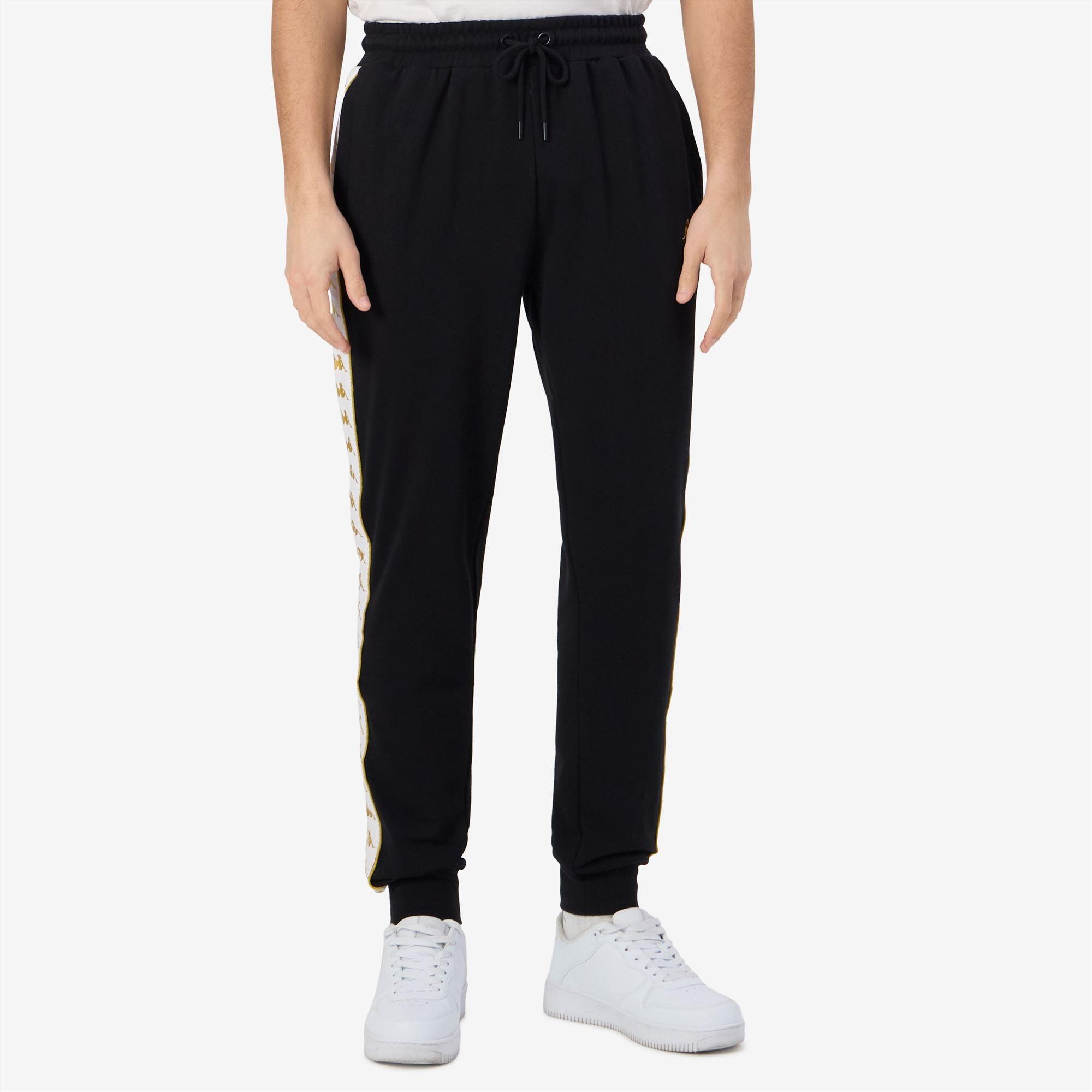 Pantaloni tuta da uomo in cotone nero da streetwear sportivo 4/7