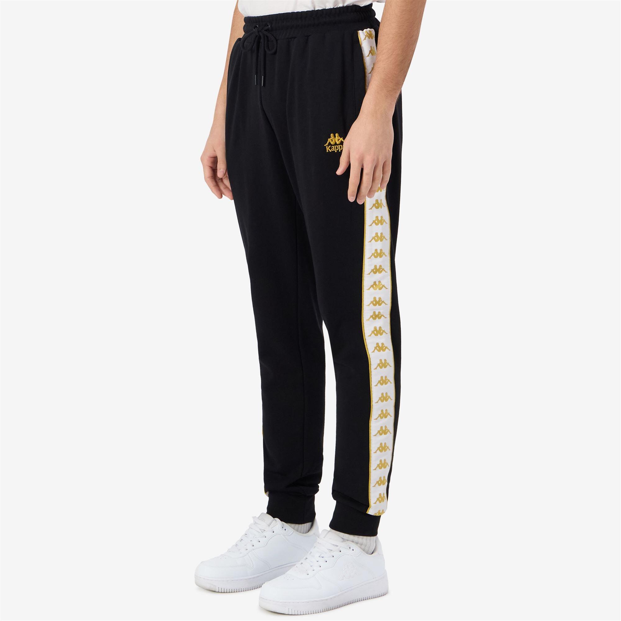 Pantaloni tuta da uomo in cotone nero da streetwear sportivo 5/7