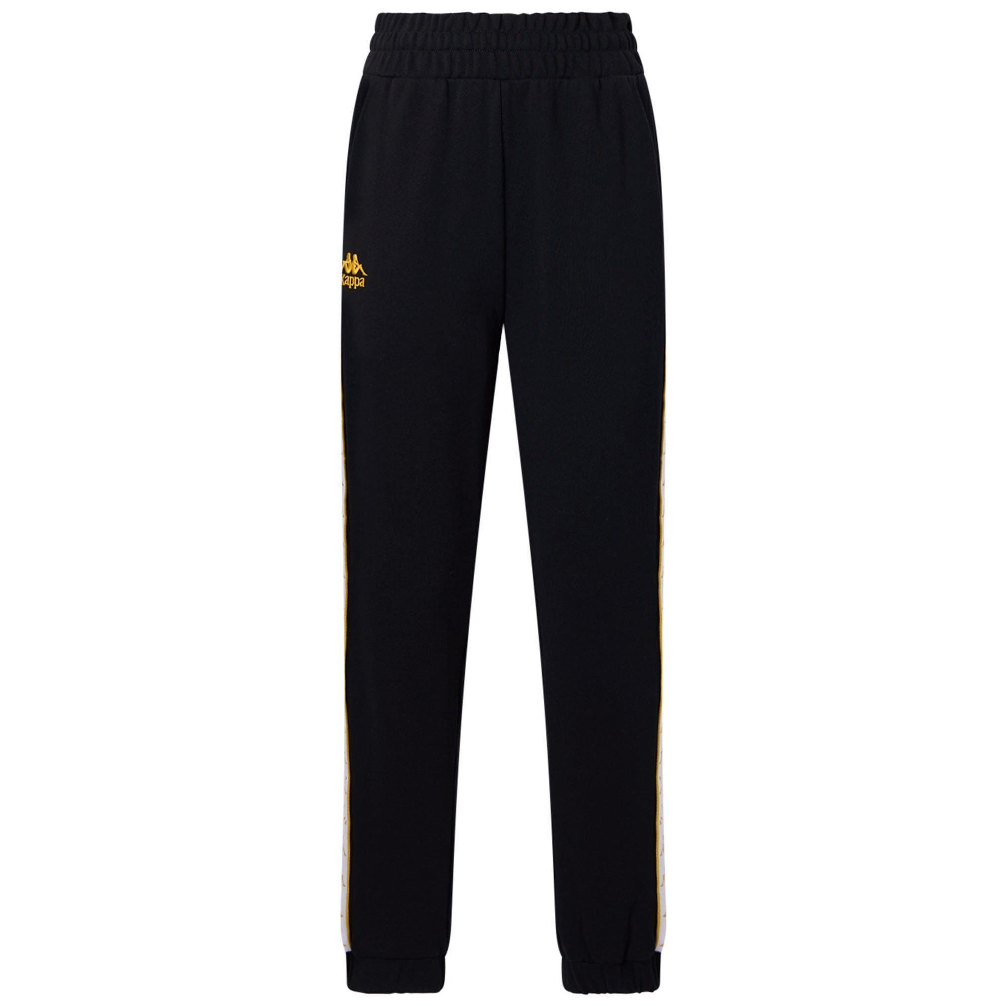 Pantaloni tuta da donna in cotone nero da streetwear sportivo 2/7