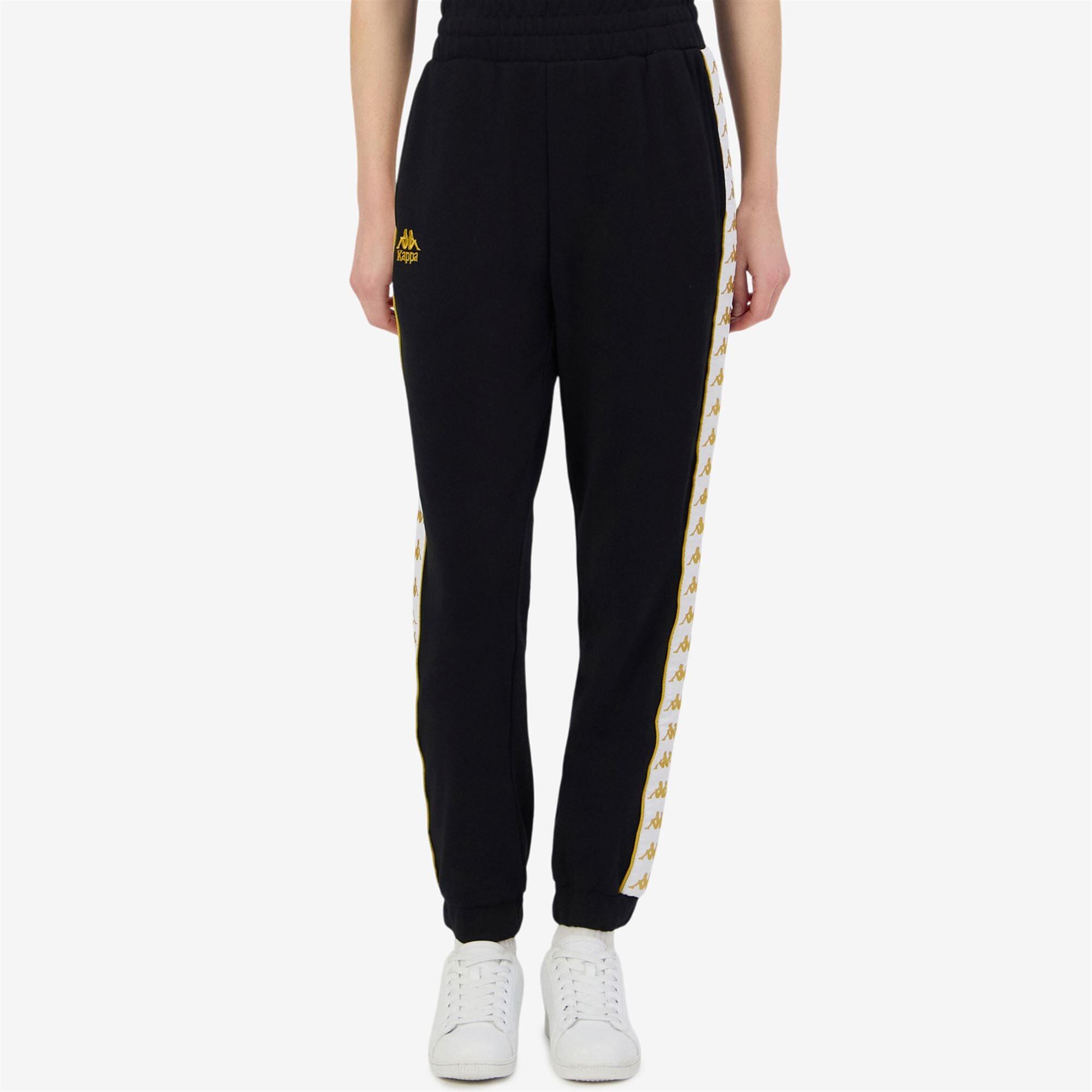 Pantaloni tuta da donna in cotone nero da streetwear sportivo 5/7