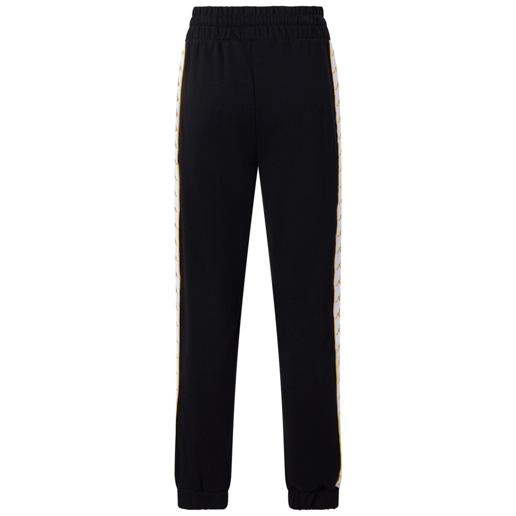 Pantaloni tuta da donna in cotone nero da streetwear sportivo 4/7
