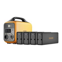 RUNHOOD Station d'énergie portable 600 W avec 2 batteries supplémentaires 1296Wh