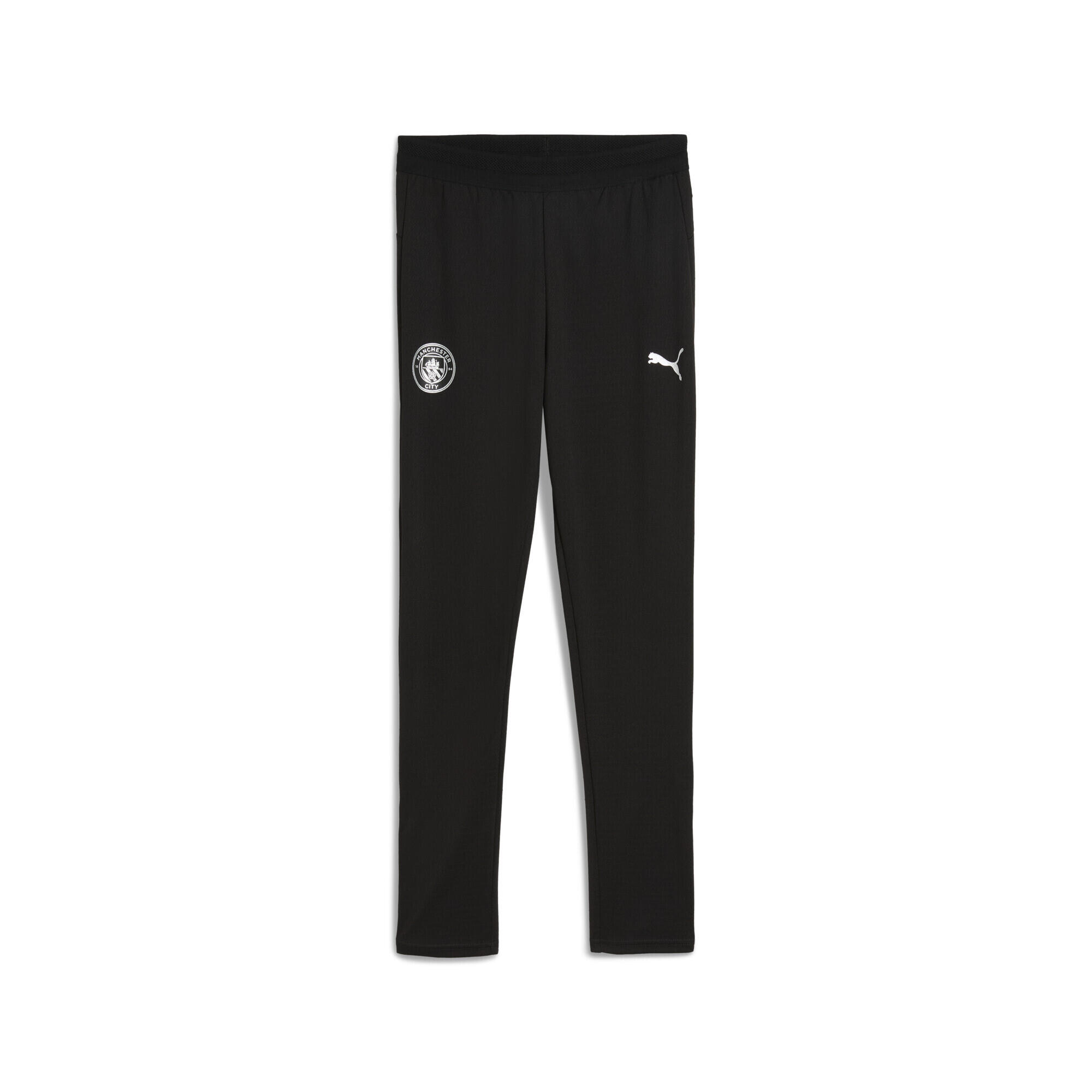 PUMA Pantaloni da allenamento Manchester City per ragazzi PUMA Black Silver Metallic