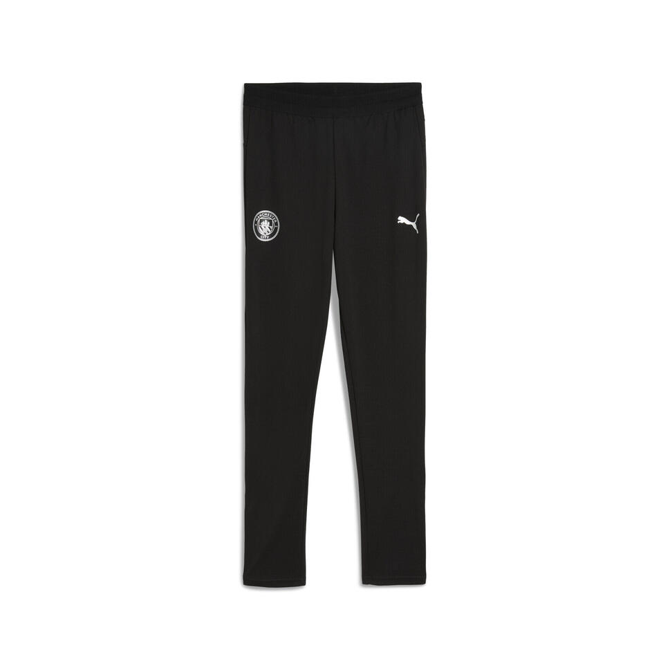 Młodzieżowe spodnie treningowe Manchester City PUMA Black Silver Metallic thumbnail