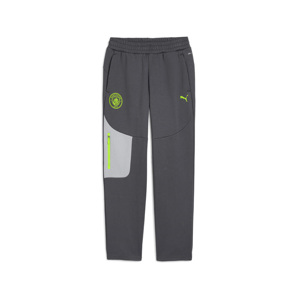 Męskie spodnie dresowe Manchester City PUMATECH PUMA Galactic Gray Pro Green