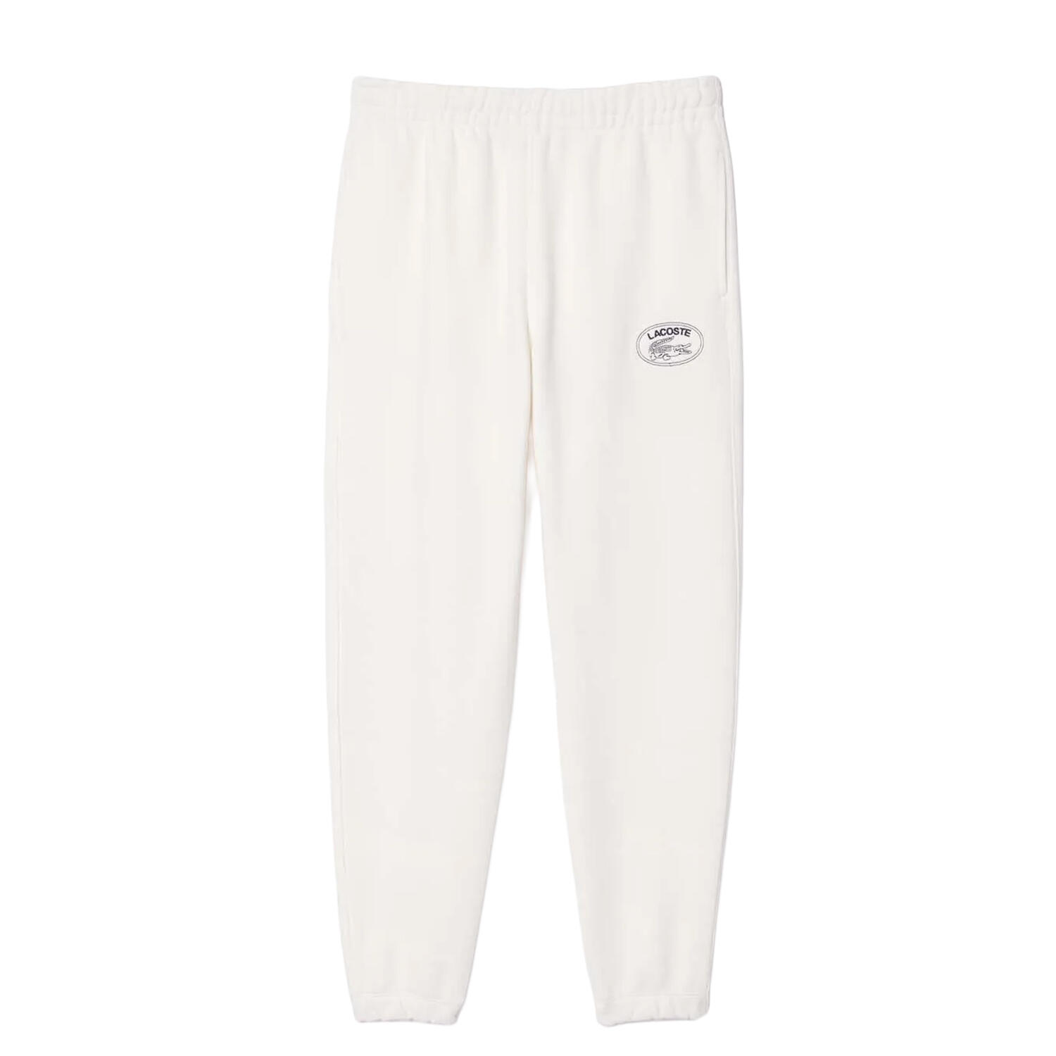 LACOSTE Pantaloni da jogging donna Lacoste crema 100% cotone biologico vita elastica