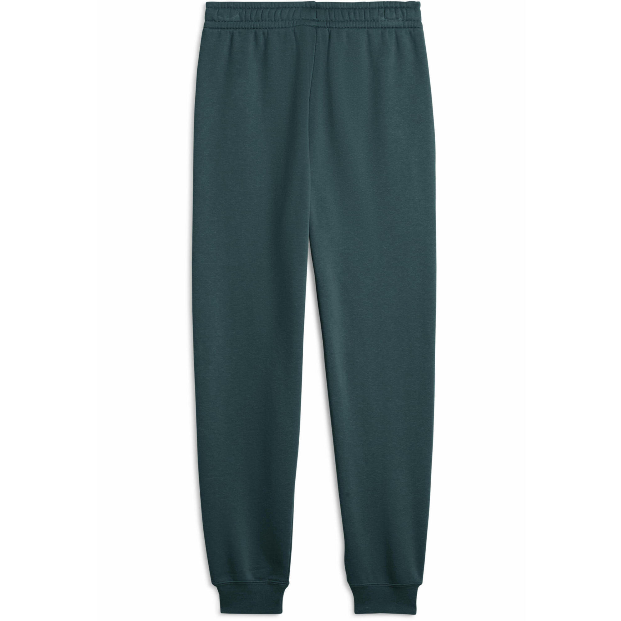 Młodzieżowe polarowe spodnie dresowe ESS z logo No. 1 PUMA Green Terrain