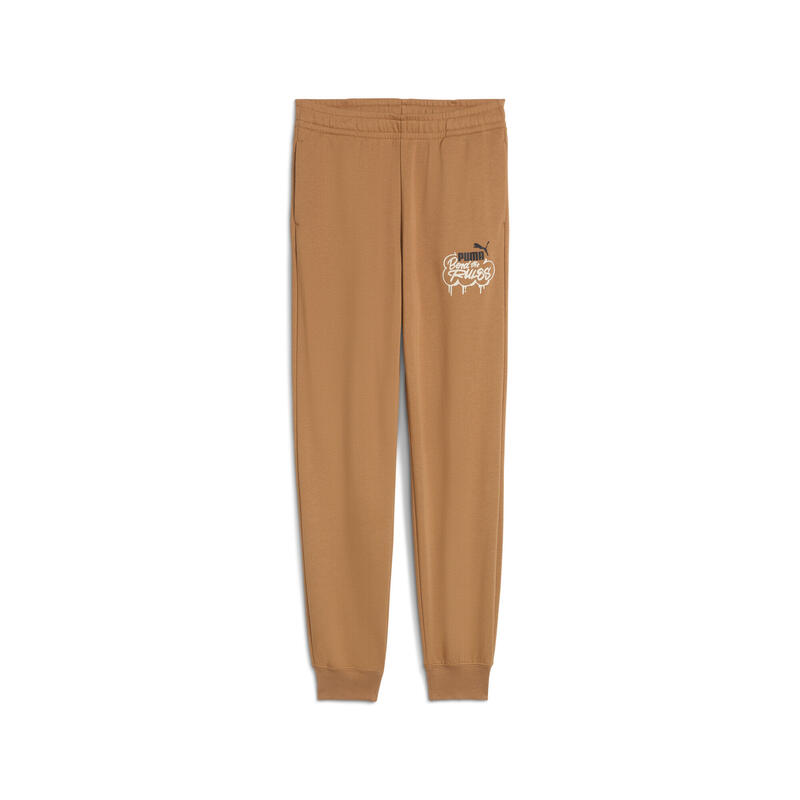 Młodzieżowe spodnie dresowe MID90s PUMA Melted Caramel Brown