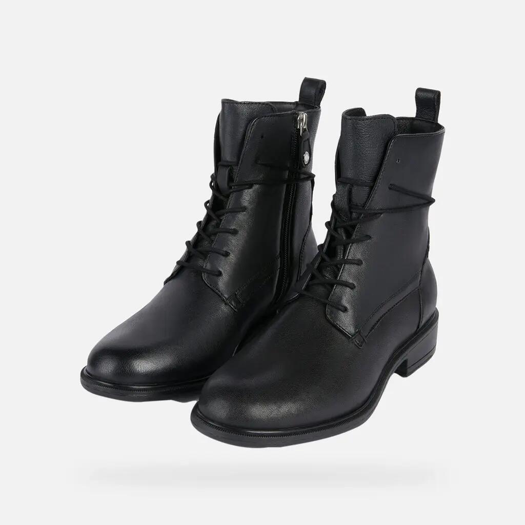 Leather boots woman Geox Catria 4/7