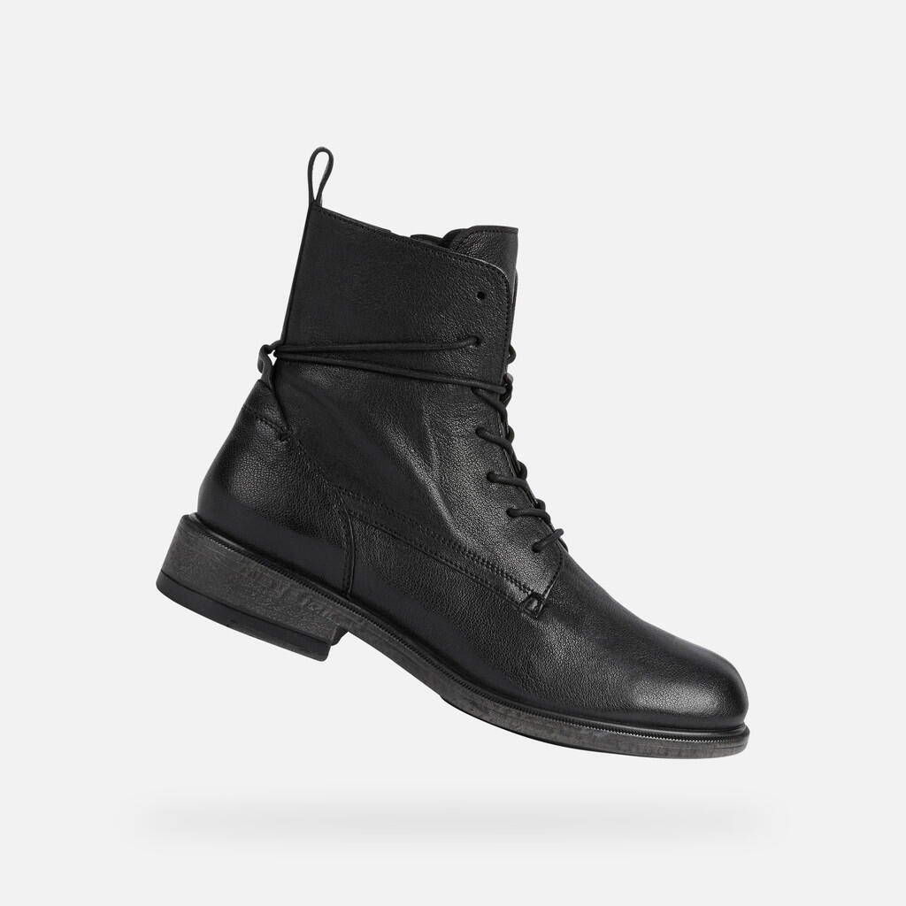 Leather boots woman Geox Catria