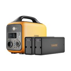 RUNHOOD Station d'énergie modulaire portable 600 W/648 Wh à batteries Hot-Swap