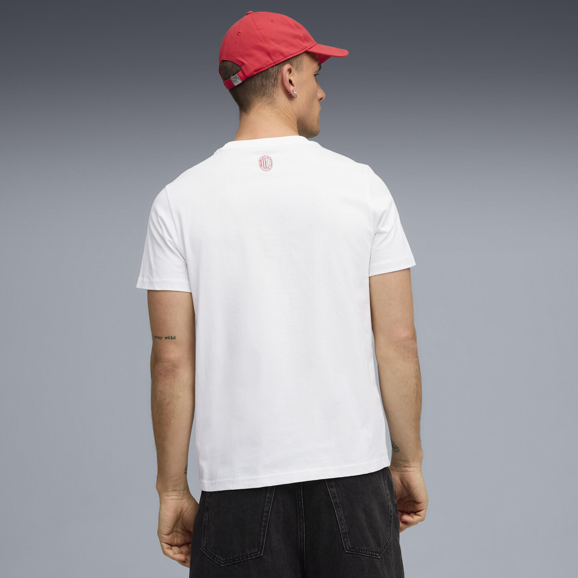 T-shirt AC Milan FtblCulture da uomo PUMA White For All Time Red 3/7