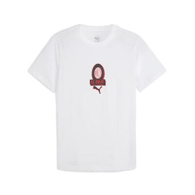 Ac milan ftblculture t-shirt voor heren puma white for all time red